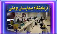 ارائه کلیه خدمات تشخیصی و درمانی در آزمایشگاه بیمارستان بوعلی زاهدان